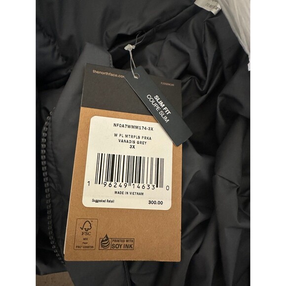The North Face Women's XXXL/3X Metropolis Parka Puffer Coat Jacket Vanadis Grey - Picture 4 of 11